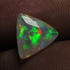 8x8 mm - Faceted Trillion Cut - AAAAAAAAA - Ethiopian Welo Opal Super Sparkle Awesome Amazing Full Colour Fire